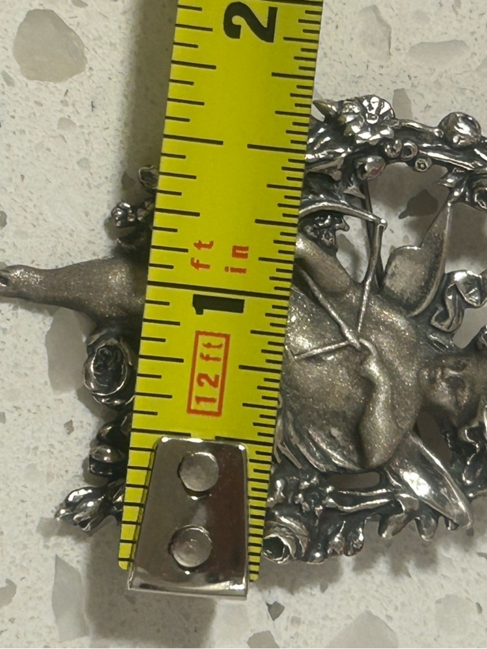 Vintage solid 925 Cherub brooch or pendant ❣️ - Picture 4 of 7